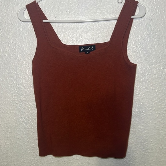 Marled  Red Tank Top size small - Picture 2 of 8